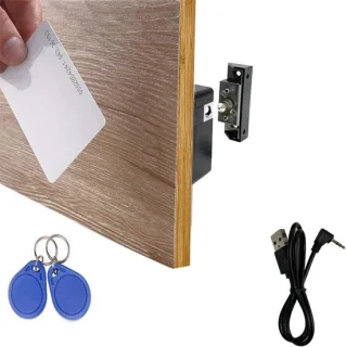 Elektronisch kastslot - 1 pack - zwart