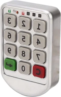 Elektronisch kastslot 13 x 7 x 6 cm zwart