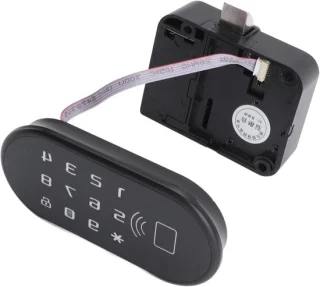 Elektronisch kastslot 13 x 8 x 5 cm zwart