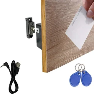 Elektronisch kastslot - verborgen deurslot - 1 pack - zwart