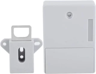 Elektronisch kastslot wit