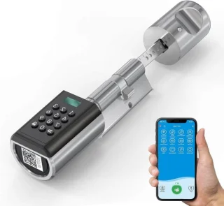 Elektronisch slim deurslot zilver