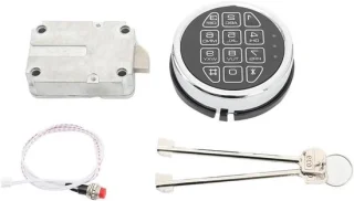 Elektronisch slot 98 mm rond chroom