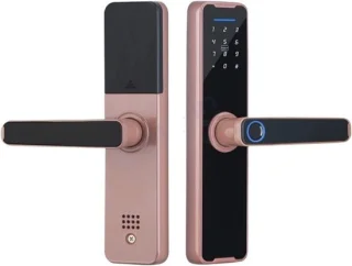 Elektronisch vingerafdrukdeurslot - Roze