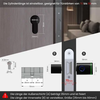 Elektronische deurslotcilinder