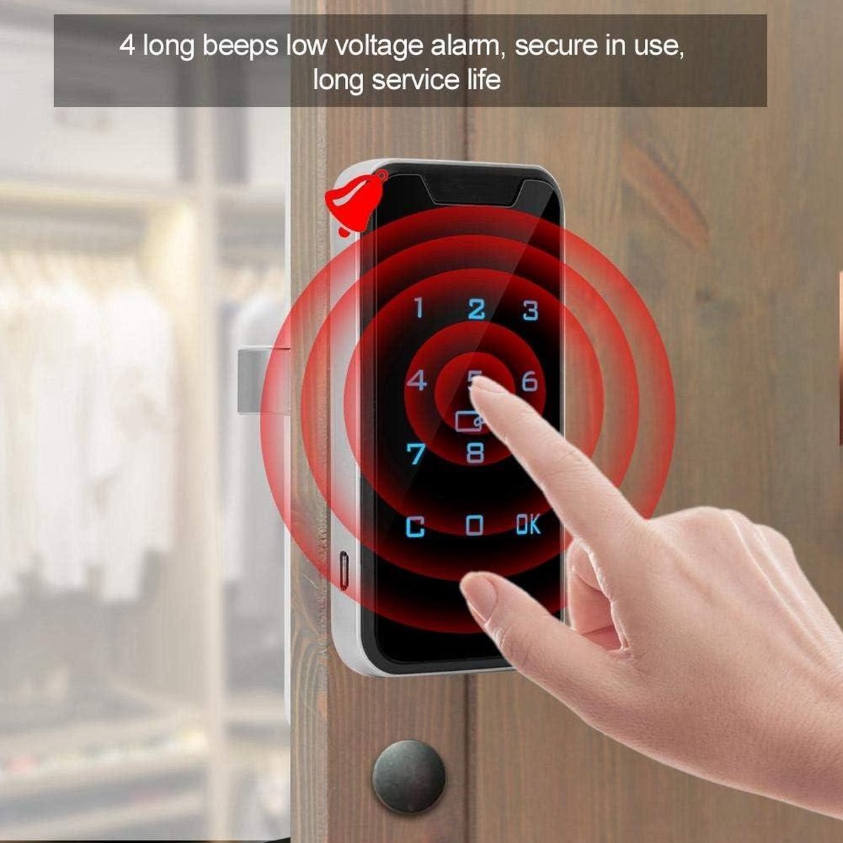 Elektronische Kabinet Lock Zinklegering Smart RFID Wachtwoordsluittype