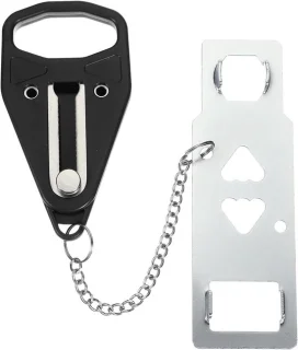 Extra deurslot zwart 13 x 4 cm