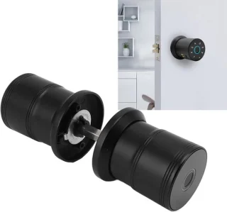 Fingerprint deurklink Slim slot Halfgeleider slim deurslot voor 40 tot 60 cm dikke deuren kantoor - ShopVlot