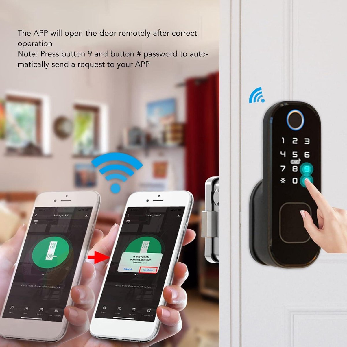 Fingerprint Lock Smart Draadloos Toegangsdeurslot