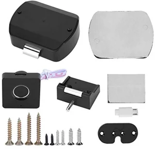 Fingerprint Lock Smart Drawer Cabinet Lock Black