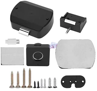 Fingerprint Lock Smart Drawer Cabinet Lock Black