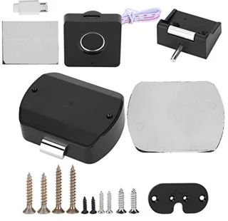 Fingerprint Lock Smart Drawer Cabinet Lock Black