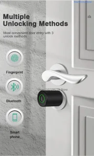 Fingerprint Lock Verstelbaar 70mm Slotcilinder Waterdicht