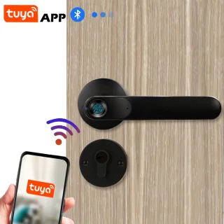 Fingerprint Smart Door Lock Zinc Die-Casting Handle Bluetooth Biometric Keyless