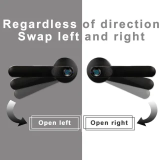 Fingerprint Smart Door Lock Zinc Die-Casting Handle Bluetooth Biometric Keyless