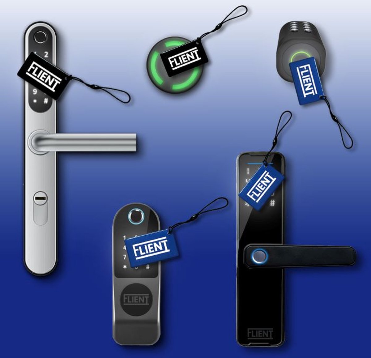 Flient RFID Cards 8-pack voor Smart Locks