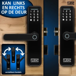 Flient Smart Lock Advanced Slim deurslot zwart