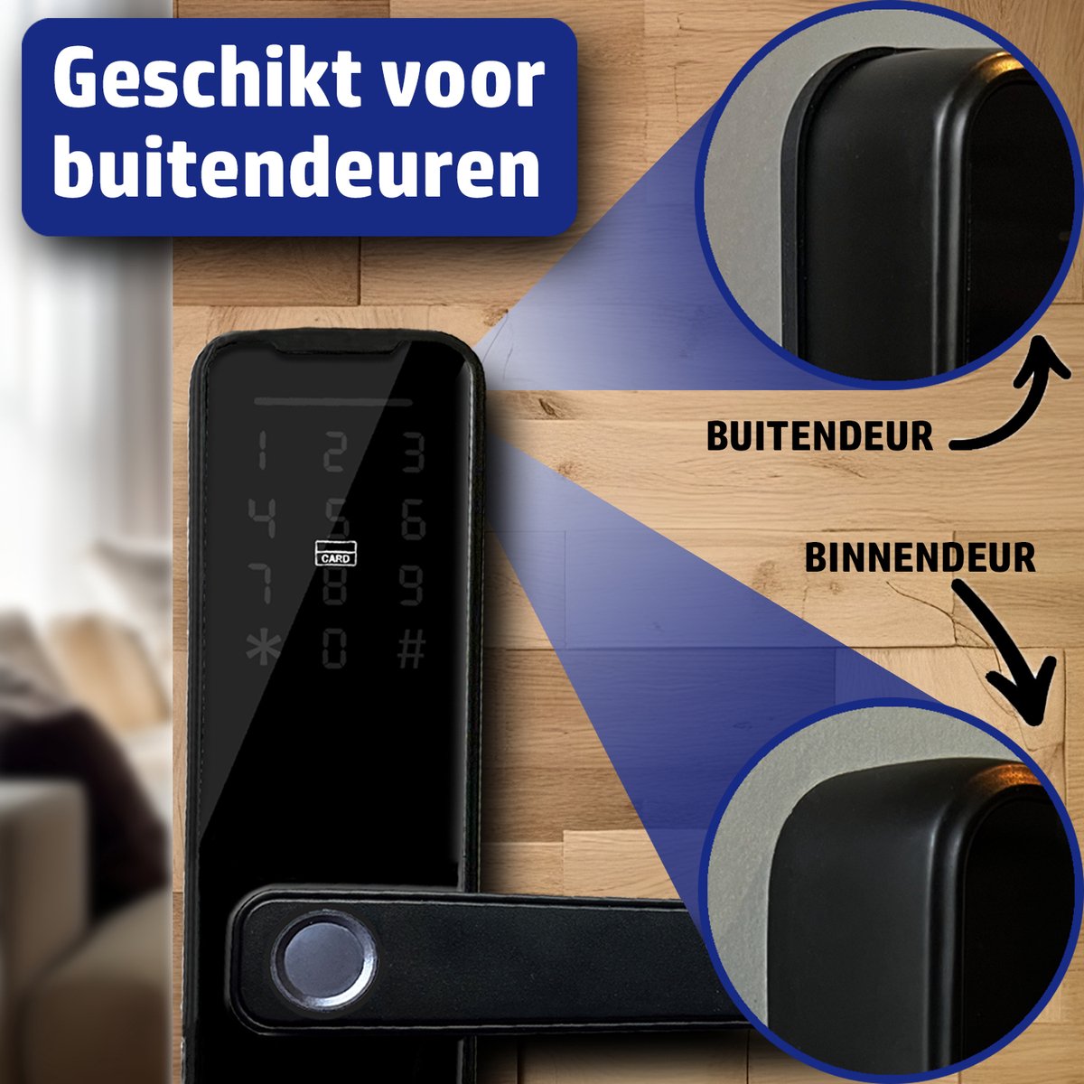 Flient Smart Lock Advanced Waterdichte Hoes Zwart
