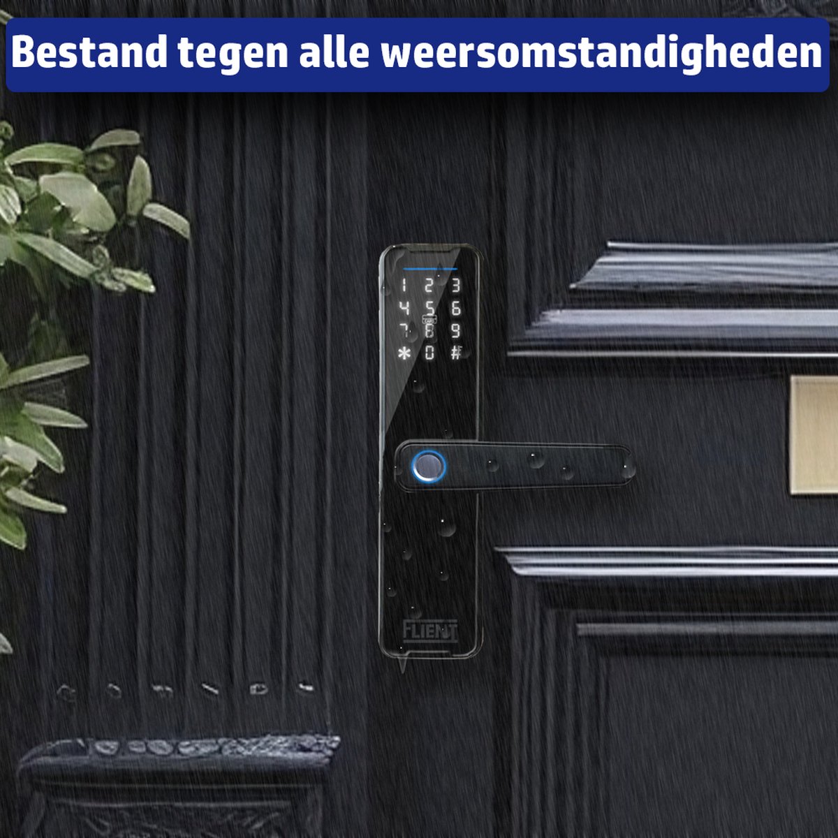 Flient Smart Lock Advanced Waterdichte Hoes Zwart