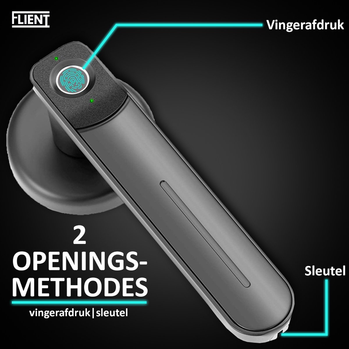 Flient Smart Lock Casual 1.0 Zwart Deurslot