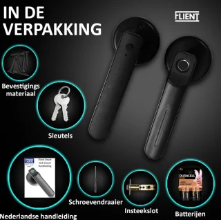 Flient Smart Lock Casual 1.0 Zwart Deurslot