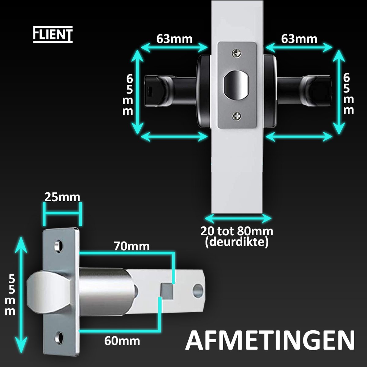 Flient Smart Lock Casual 1.0 Zwart Deurslot