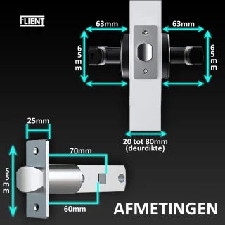 Flient Smart Lock Casual 1.0 Zwart Deurslot