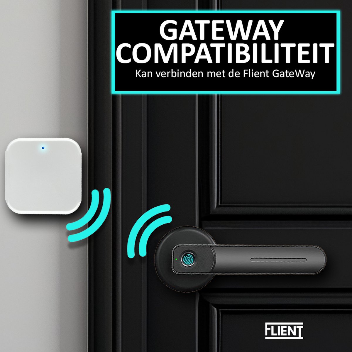 Flient Smart Lock Casual 2.0 Zwart Deurslot