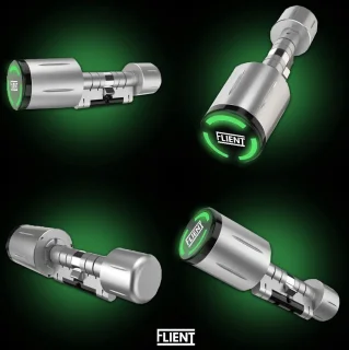 Flient Smart Lock Eon Slim Cilinderslot 32.5/32.5 RVS