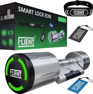 Flient Smart Lock Eon Slim Cilinderslot 32.5/32.5 RVS