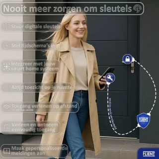 Flient® Smart Lock Eon - Slim cilinderslot