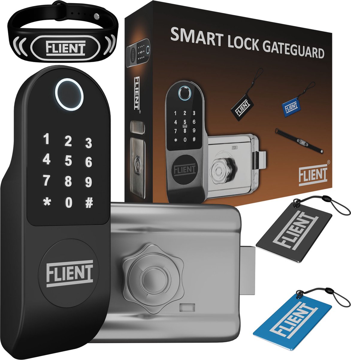 Flient Smart Lock GateGuard Slim Oplegslot