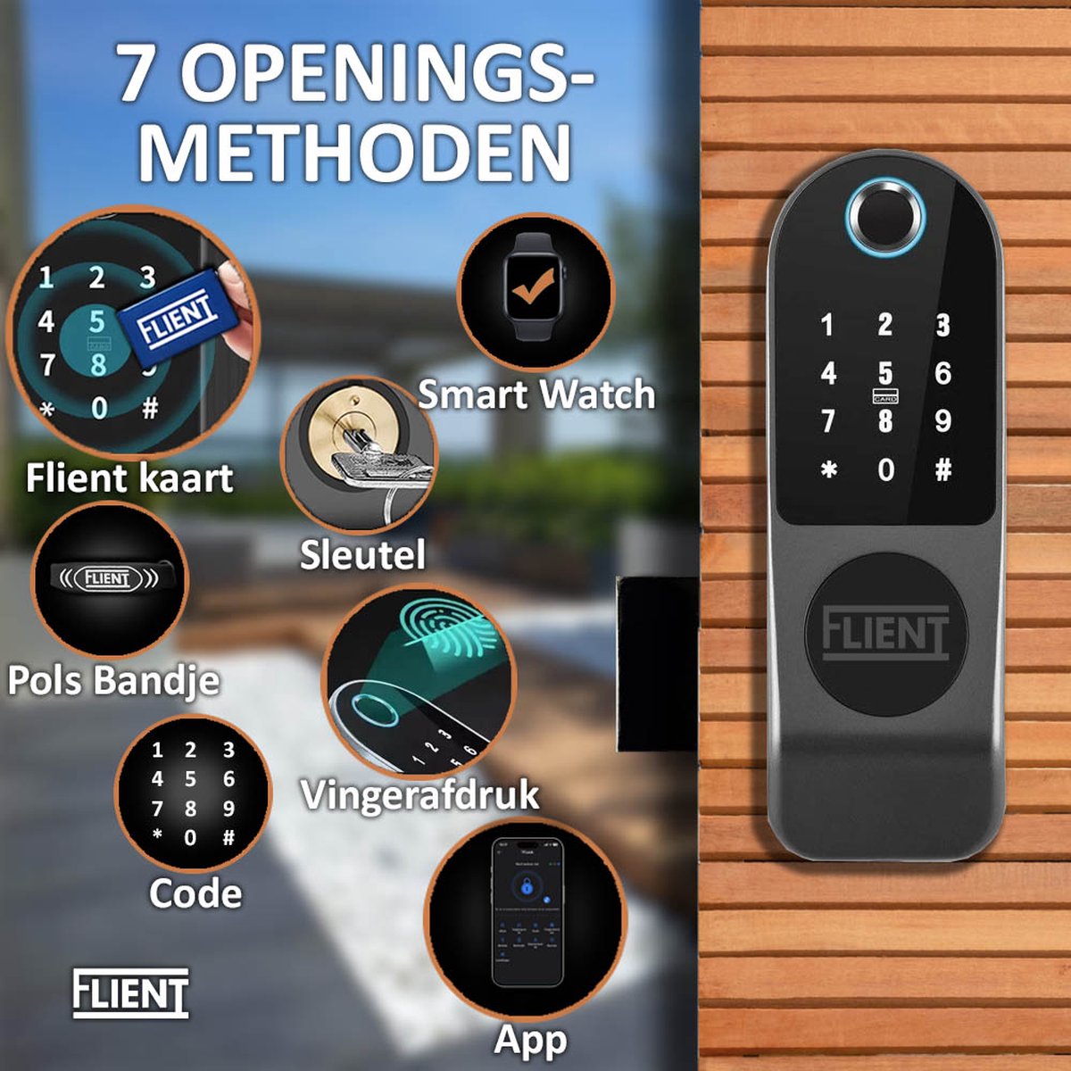 Flient Smart Lock GateGuard Slim Oplegslot