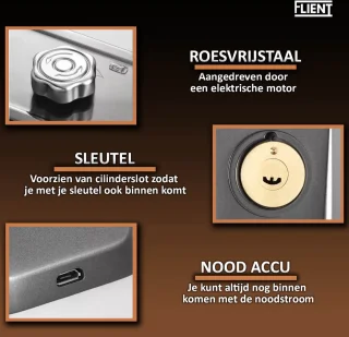 Flient Smart Lock GateGuard Slim Oplegslot