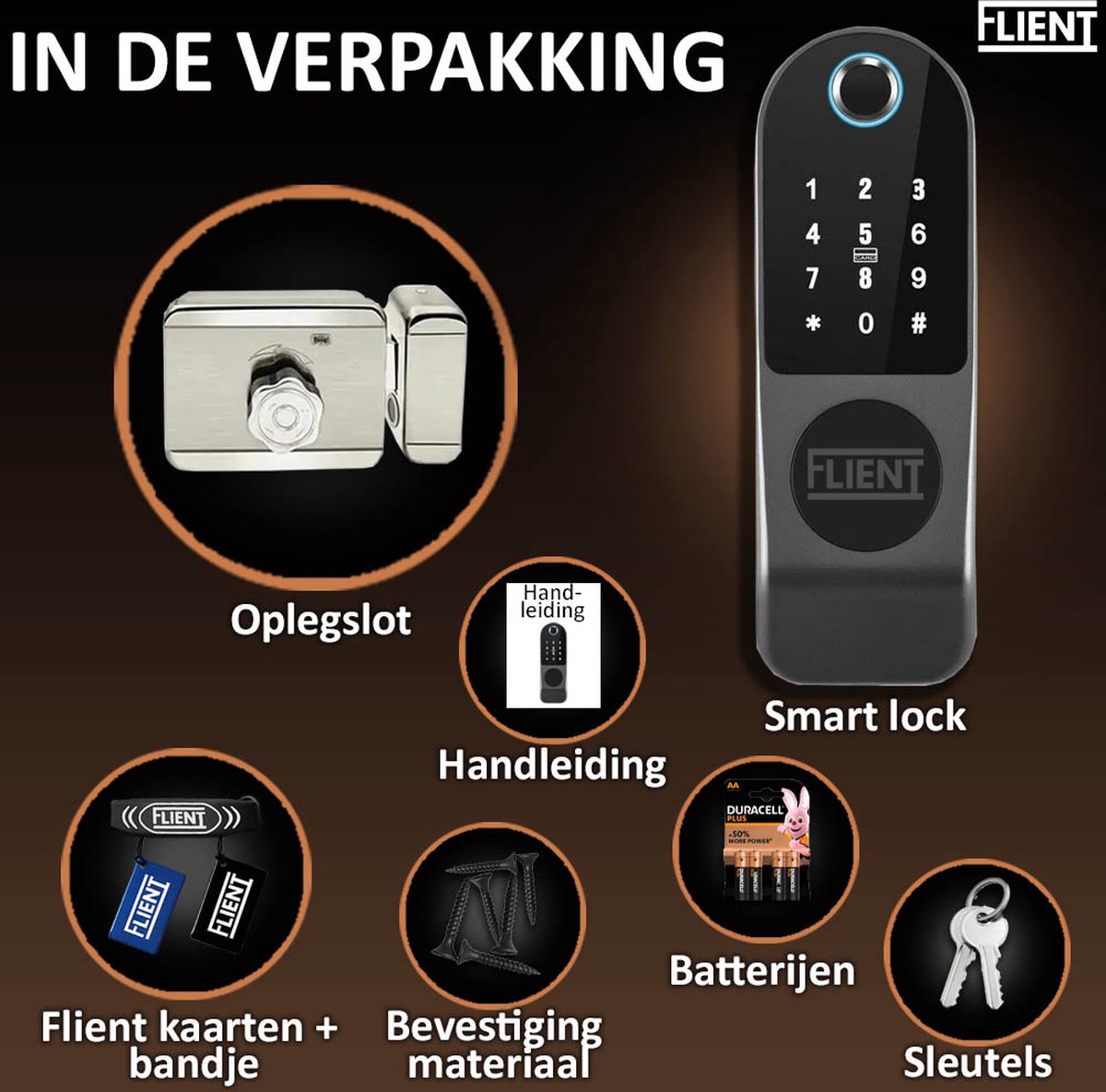 Flient Smart Lock GateGuard Slim Oplegslot