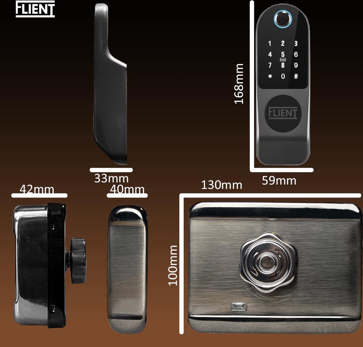 Flient Smart Lock GateGuard Slim Oplegslot