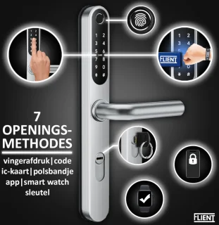 Flient Smart Lock Versa Deurslot Zilver RVS