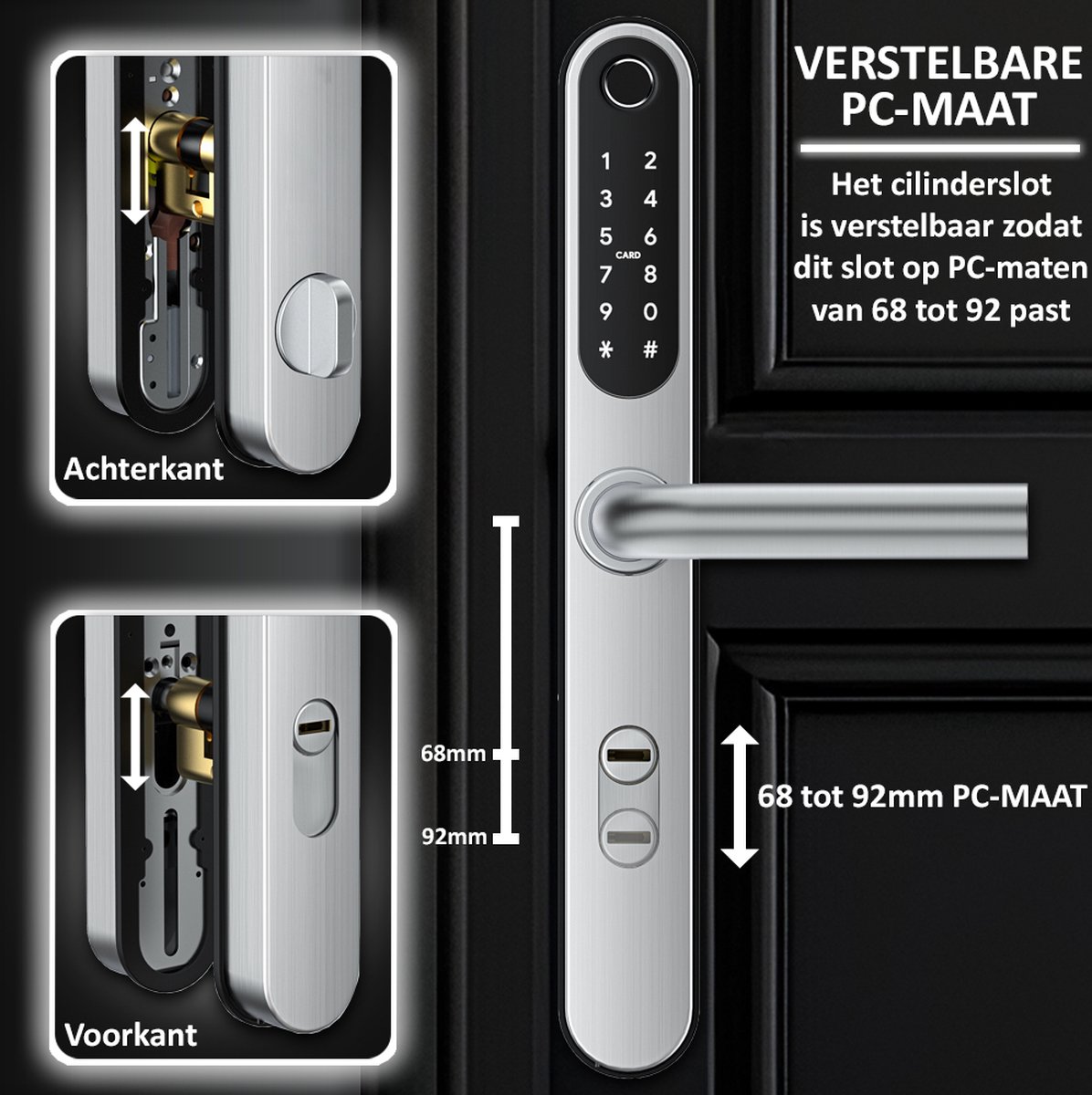 Flient Smart Lock Versa Deurslot Zilver RVS