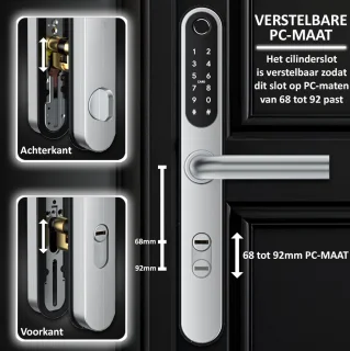 Flient Smart Lock Versa Deurslot Zilver RVS