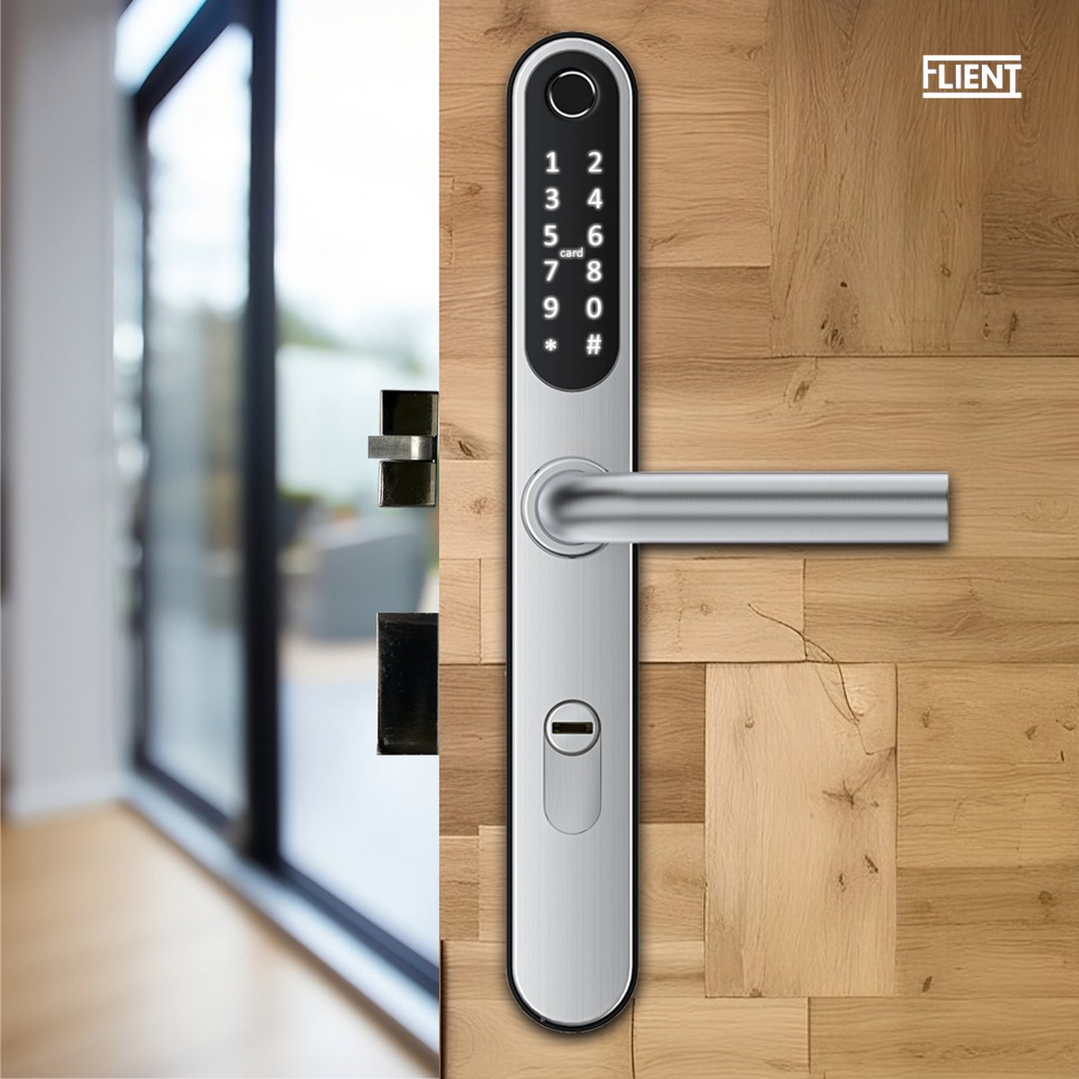 Flient Smart Lock Versa Deurslot Zilver RVS