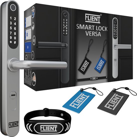 Flient Smart Lock Versa Deurslot Zilver RVS