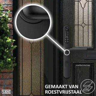 Flient Smart Lock Versa Slimme Deurslot Zwart/RVS