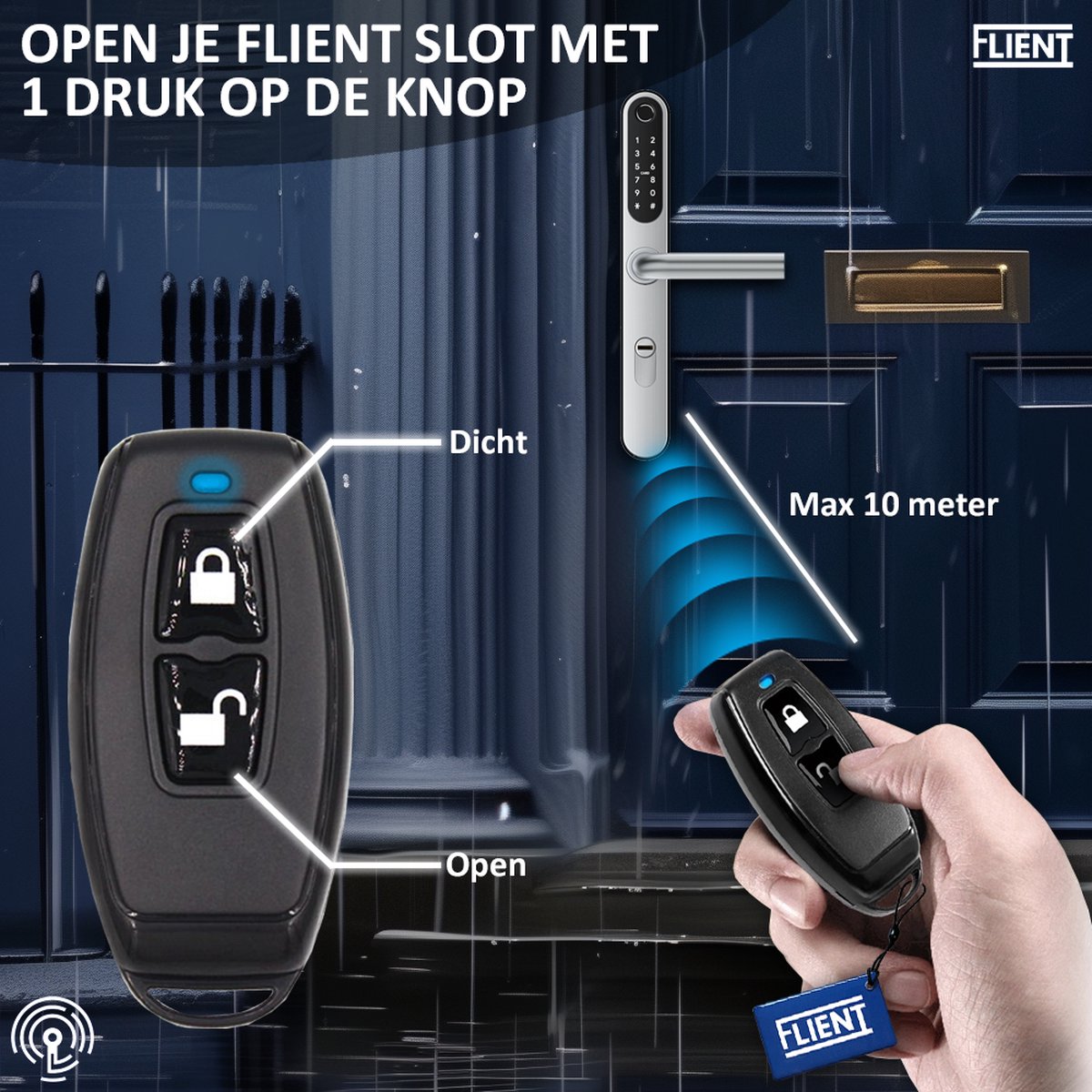 Wat vinden we goed aan de Flient Zapper Draadloze Remote voor Smartlocks Zwart