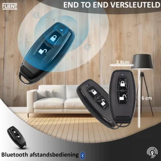 Flient Zapper Draadloze Remote voor Smartlocks Zwart