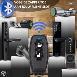 Flient Zapper Draadloze Remote voor Smartlocks Zwart