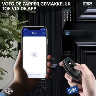 Flient Zapper Draadloze Remote voor Smartlocks Zwart