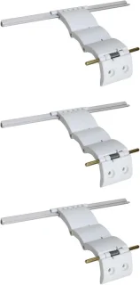 Garagedeurslot 25 cm Wit