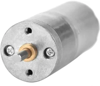 Gelijkstroom Motor - Versnellingsbak Motor - Elektronisch Slot - Metaal Tandwiel - 25mm Diameter - Zilver