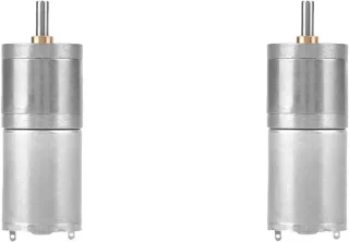 Gelijkstroom motorreductor 25 mm zilver