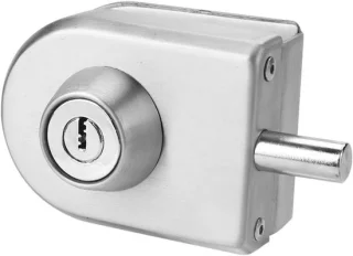 Glazen deurslot frameloos roestvrij staal 10-12 mm geborsteld